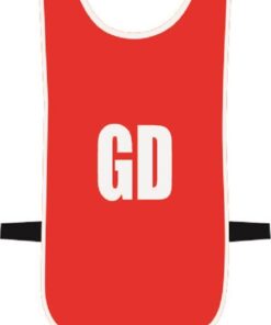 Ronex Netball Bibs With Positions (Senior) - Red/White