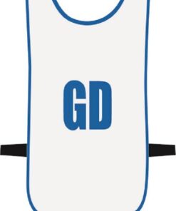 Ronex Netball Bibs With Positions (Senior) - White/Royal