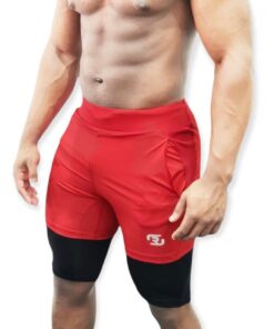 Ronex Qualifier Compression Short - Red/Black - L