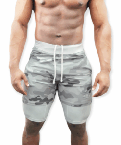 Ronex Qualifier Compression Short (White Camouflage) - L