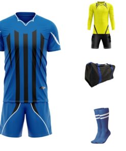 Ronex RC-720 Soccer Team Kit Combo (Junior) - Royal/Black/White