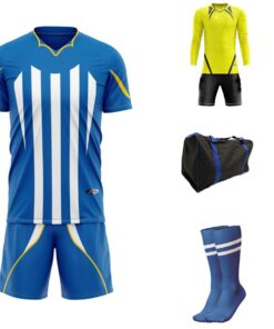 Ronex RC-720 Soccer Team Kit Combo (Junior) - Royal/White/Gold