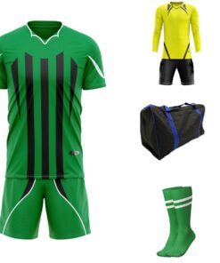 Ronex RC-720 Soccer Team Kit Combo (Senior) - Emerald/Black/White