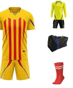 Ronex RC-720 Soccer Team Kit Combo (Senior) - Gold/Red/Navy
