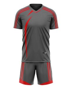 Ronex RC-721 Soccer Kit Combo Charcoal/Red - Youth