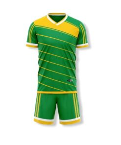 Ronex RC-746 Soccer Kit Sublimation  Combo (Adult) - Emerald/Gold/White
