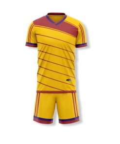 Ronex RC-746 Soccer Kit Sublimation  Combo (Adult) - Gold/Maroon/Navy