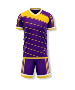 Ronex RC-746 Soccer Kit Sublimation  Combo (Adult) - Purple/Gold/White