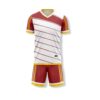 Ronex RC-746 Soccer Kit Sublimation  Combo (Adult) - White/Maroon/Gold