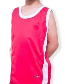 Ronex Running/Athletic Vest/Short (Red/White) - 6-8 years