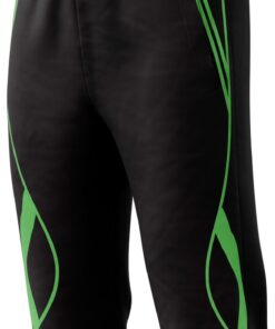 Ronex Slim fit Training Short 3/4 Black/Lum Green - XL