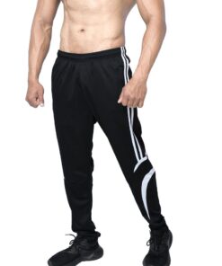 Ronex Slimfit Jogger - Track Pant Black/White - XL