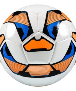Ronex Soccer Ball Vimini Shine-Machine Stitched Size-5 - White/Orange/Blue/Black RC-SB106