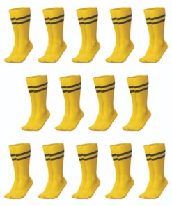 Ronex Soccer Socks - Set of 14 Pairs - Gold/Black
