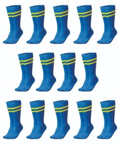 Ronex Soccer Socks - Set of 14 Pairs - Royal/Yellow