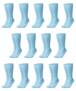 Ronex Soccer Socks - Set of 14 Pairs - Sky