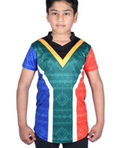 Ronex South African Flag Sublimation Print Design Tee - 3-4 years