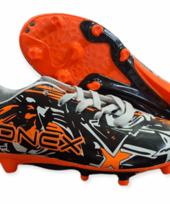 Ronex Turbo Soccer Boots Multi Ground - Black/Silver/Orange - UK 9