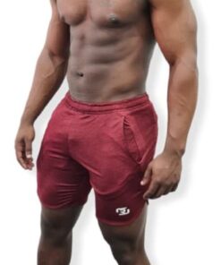 Ronex Ultrasoft Polyester Running/Training Short (Burgundy) - L