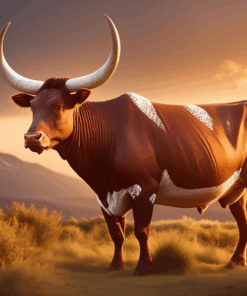 Rooted Art Cow/Cattle - Home Decor Wall Art (768)