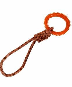 Rope Loop Tug Toy for Dogs (55cm) - Orange