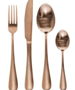 Rose Gold Stainless Steel Cutlery Set ( 24 Piece Pack)