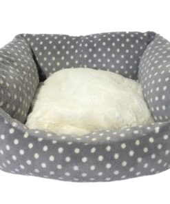 Rosewood Grey Cream Spot Bed Small