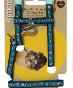 Rosewood Harness and Lead Pawprint Small