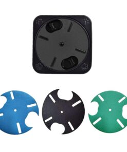 Rotatable Dog Nail Scratch Board with Hidden Treats Compartment - Black