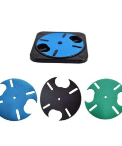 Rotatable Dog Nail Scratch Board with Hidden Treats Compartment - Blue