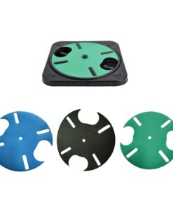 Rotatable Dog Nail Scratch Board with Hidden Treats Compartment - Green