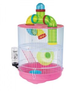 Round Hamster Cage with Funky Tubes