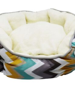 Round Pet Bed with Cushion - M