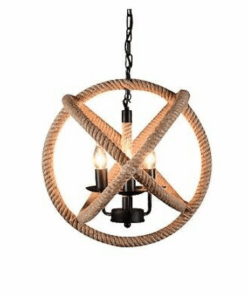Round Rope Vintage Pendant Light