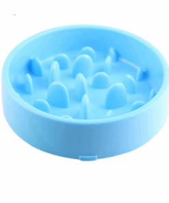 Round Slow Eating Bowl - Blue
