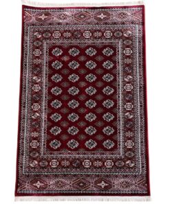 Royal Red Bokhara Design Area Rug - 180 x 120 cm