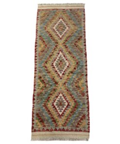 Royal Rugs - Beautiful Orange/Yellow Kilim Runner Rug - 206 x 70 cm