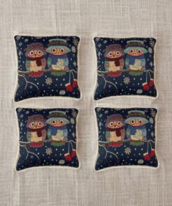 ROYAL RUGS Beautiful Winter Owls Cushions