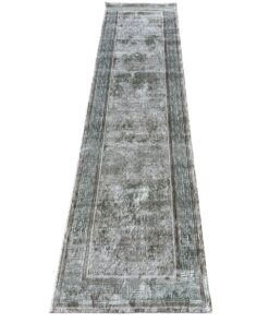 Royal Rugs - Cream Green Simple Passage Rug - 300 x 80 cm