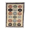 ROYAL RUGS Cream Multi Color Chobi Rug - 60 x 40 cm