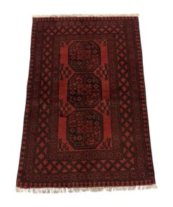 ROYAL RUGS Fine Handmade Red Afghan Rug - 145 x 95 cm