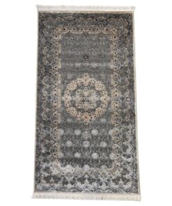 Royal Rugs - Grey Silver Shinning Bedside Rug - 150 x 80 cm