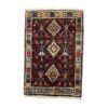 ROYAL RUGS Maroon Small Handmade Doormat Rug