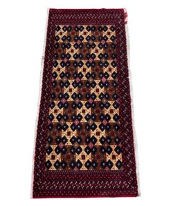 ROYAL RUGS Persian Turkmen Design Hand Knotted Bed Side Rug