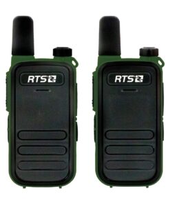 RTS Long Range Two-Way Walkie Talkie DV-4478 (Radio Pair) - Army Green