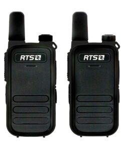 RTS Long Range Two-Way Walkie Talkie DV-4478 (Radio Pair) - Black