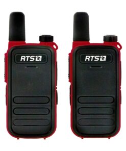 RTS Long Range Two-Way Walkie Talkie DV-4478 (Radio Pair) - Red