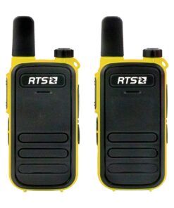 RTS Long Range Two-Way Walkie Talkie DV-4478 (Radio Pair) - Yellow