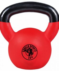 Rubber Coated Kettlebell 24KG Gorilla Sports SA