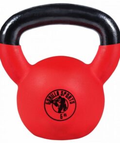 Rubber Coated Kettlebell 6KG Gorilla Sports SA